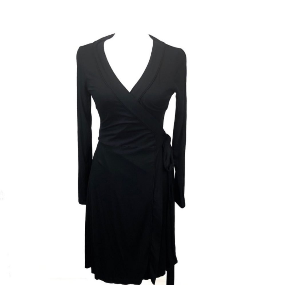 Long Sleeve Wrap Dress